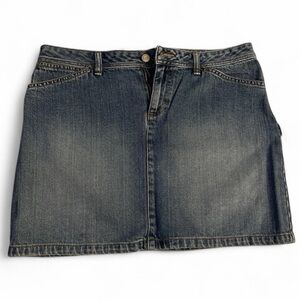 vintage y2k old navy low rise cargo denim mini skirt